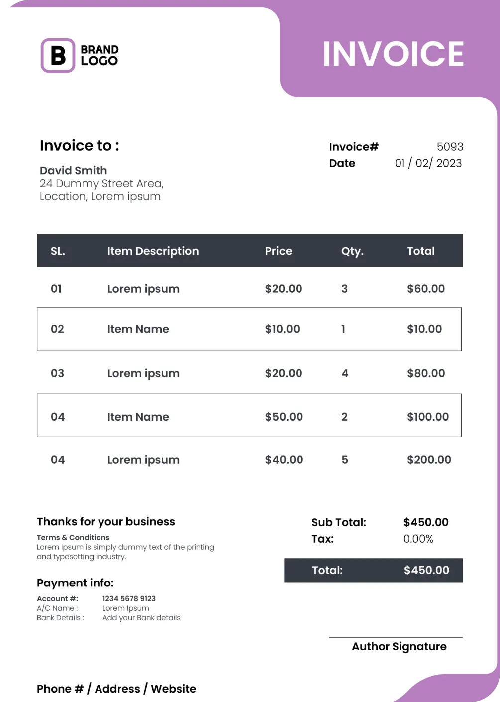 Invoice Images